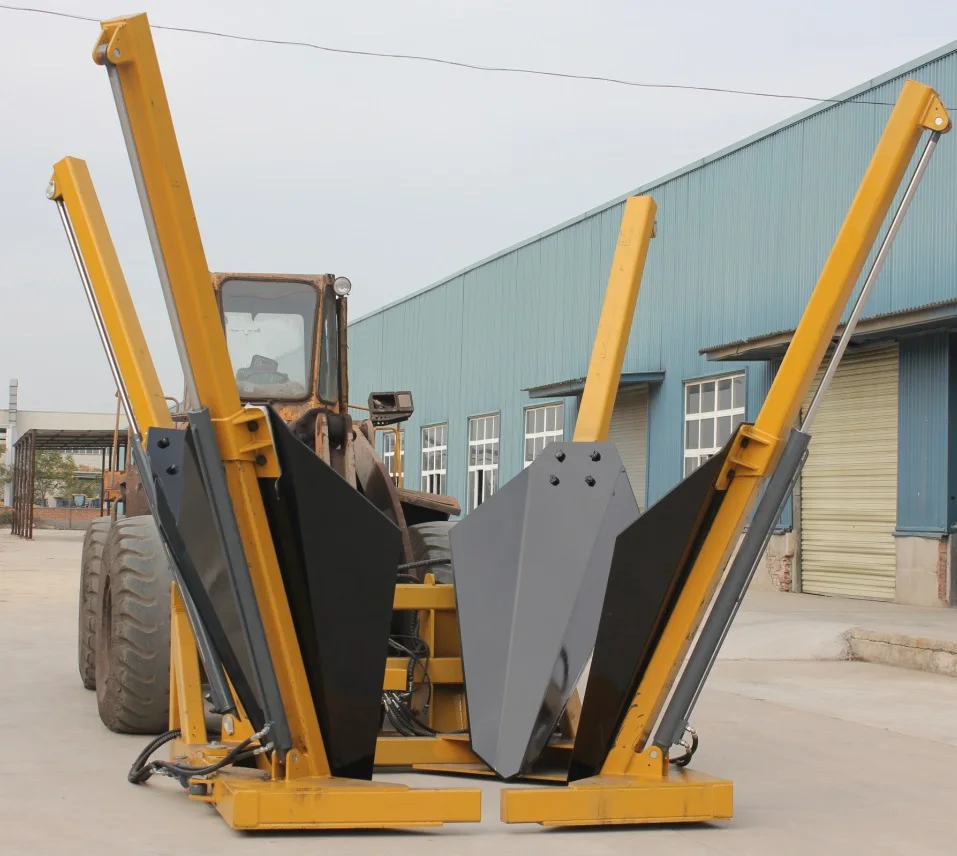 Huabo Tree Transplanter Spade For 3ton Wheel Loader