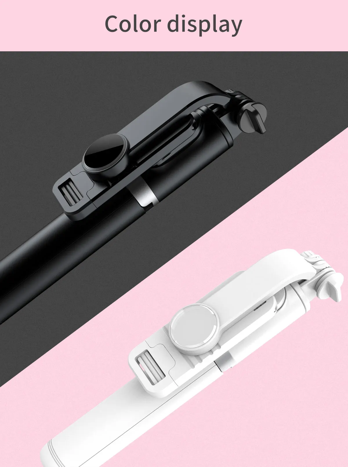 Q02 360 Rotation Retractable 1030mm Smartphone Mini Tripod Wireless