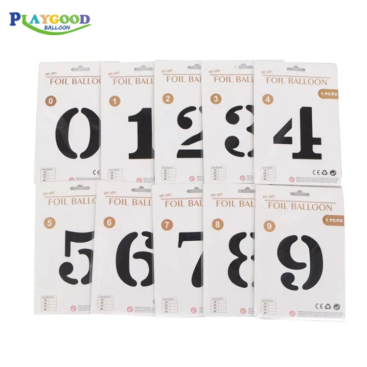 where to buy number shaped balloons