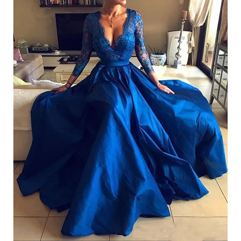royal blue plus size formal gowns