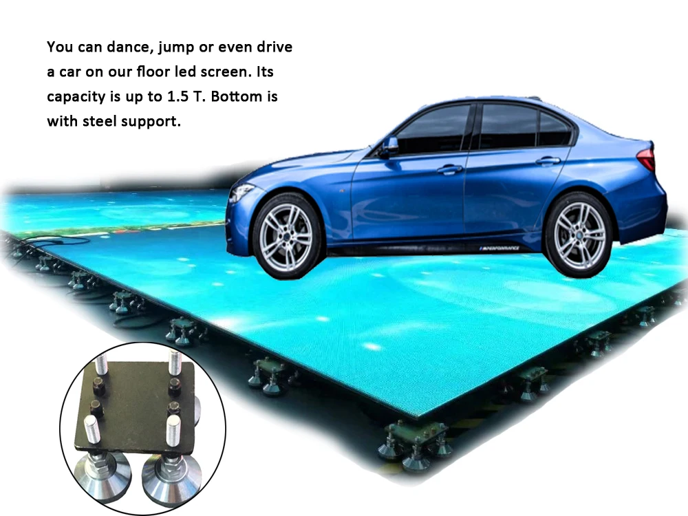 Dance floor led display Outdoor P4.81 500x500mm cabinet good quality screen
