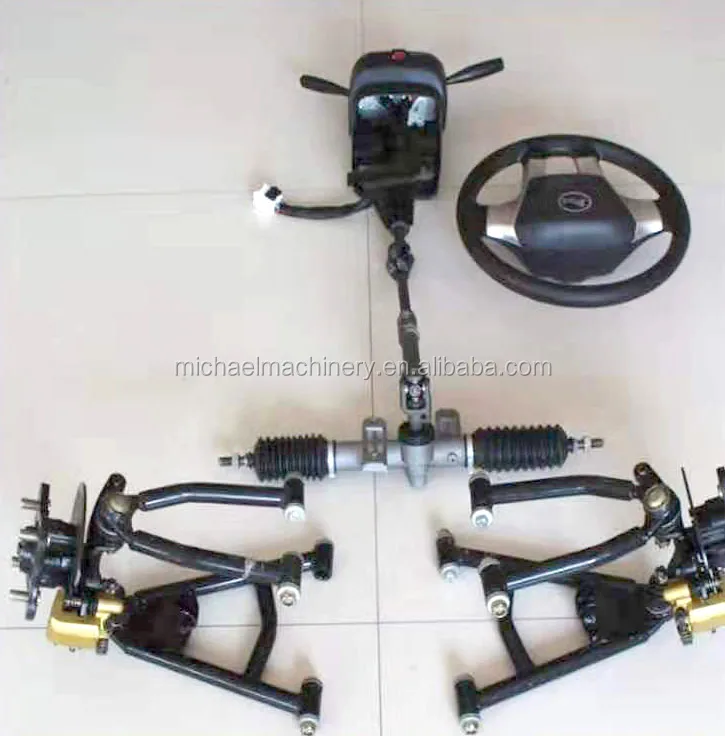 3kw Motor Electric Golf Cart/go Kart/atv/utv Front Small Wheel Steer Axle With Double Swim Arms