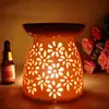 Ceramic Tealight Oil Burner, Aromatherapy Essential Oil Burner, Great Decoration for Living Room, Balcony, Patio, Porch and Gard