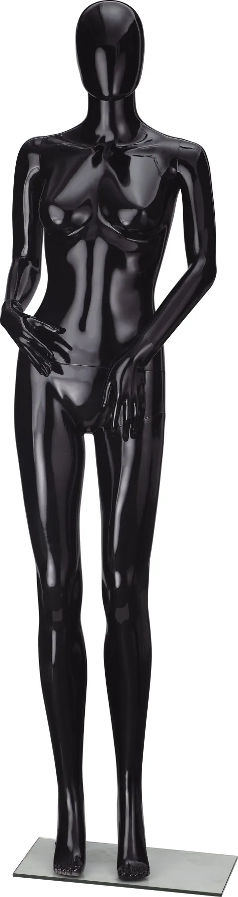 Dummy Black Female Mannequin Torso Full Body Plastic Women Mannequin