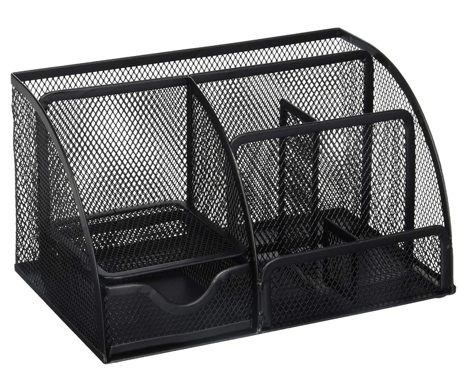 Metal Mesh Table Accessory 5 Compartment Office Desk Organizer Buy