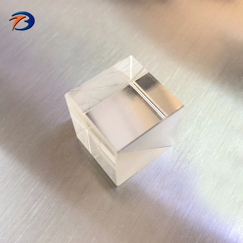 Optical Quartz UV VIS beamsplitter glass cube prism