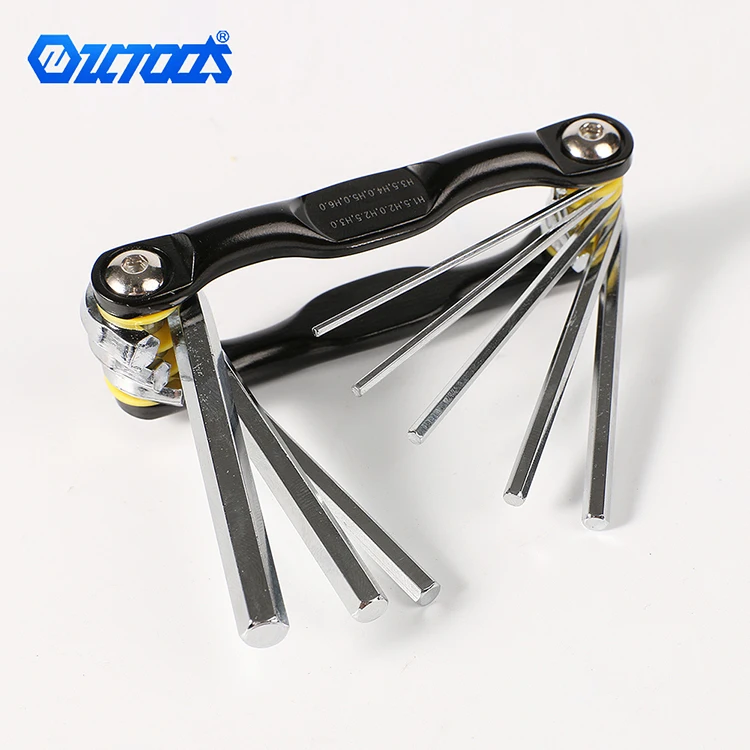 8 In 1 Security Folding Hex Head Allen Key Wrench Set Huidi Custom Hex