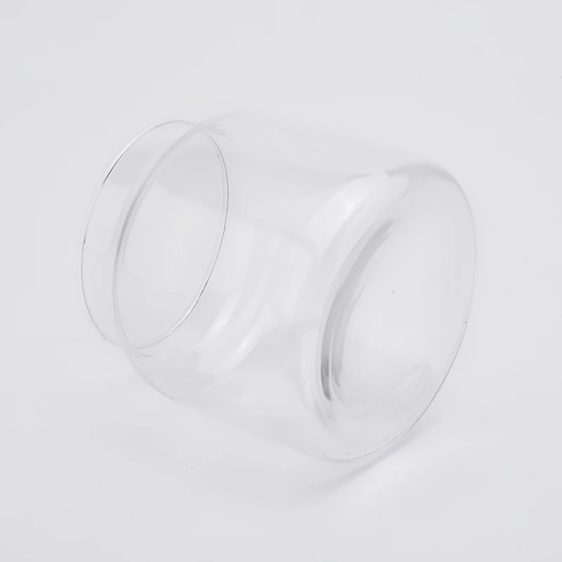 Clear Glass Candle Vessel Glass Jar for Soy Wax Home Decor Wholesales