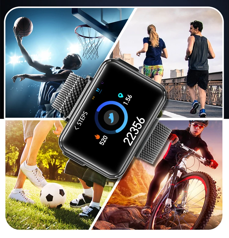 NEW Best T91 blue tooth 5.0 earphones watch with heart rate blood pressure headphone smart watch wristband