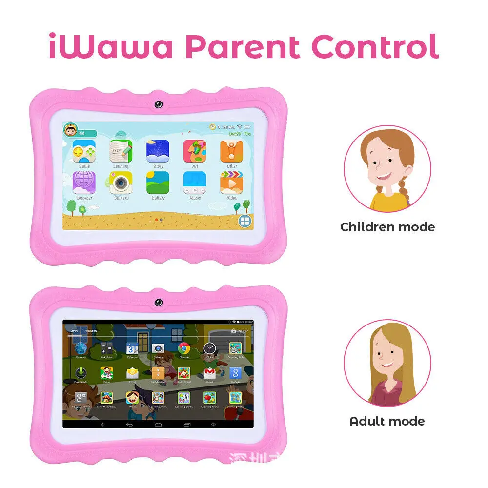 Best Selling 2025 GIMTV Kids Tablet ROCKCHIP Quad Core Android 6.0 Tablet 4G Network 7" Screen Waterproof 4GB Memory New Stock