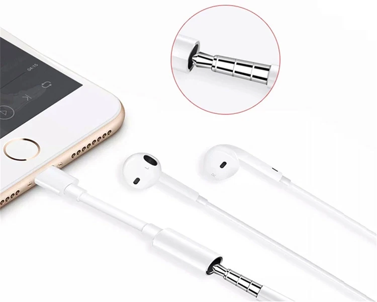 With Box For IOS 13 Headphone Adapter For iPhone 7 8 X AUX Audio Adapter for Lightning To 3.5mm