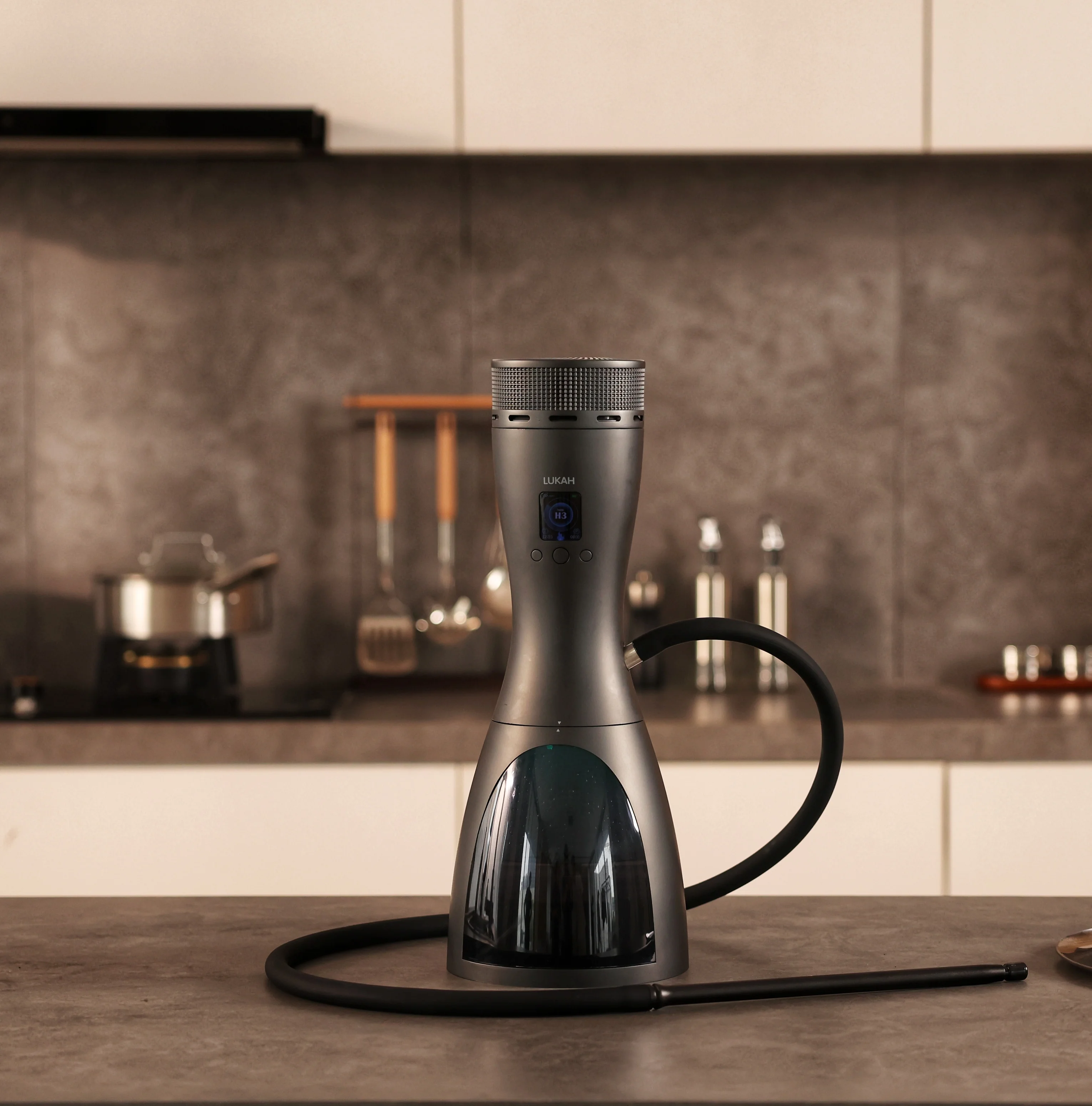 New Design Lukah Electric Hookah Luxury Hookah Set Carbon-free E-hookah Set  Shisha Hookah