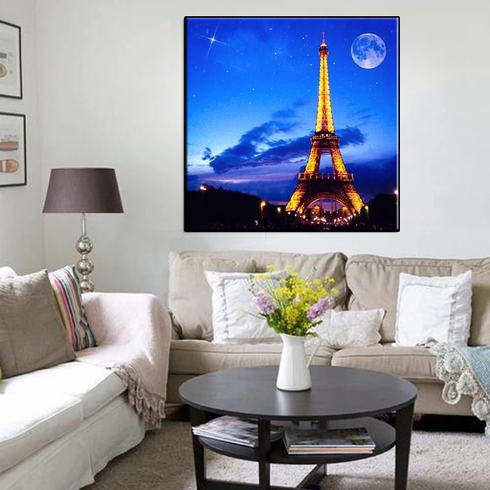 DIY 5D Diamond Painting Kits Full Drill Torre Eiffel 30x40cmSquare Drill Large Pictures Cross Stitch Embroidery Adults Child Art Gift for Home Living Room Bedroom Wall Decor L2014