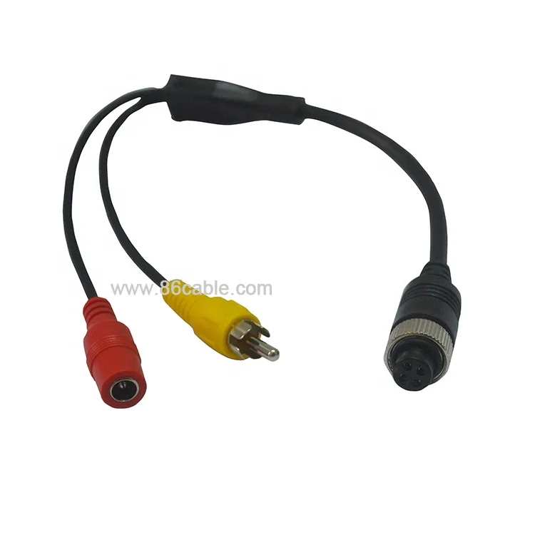 Enchufe de aviación hembra a hembra RCA Cable Adaptador De Cámara De Reversa