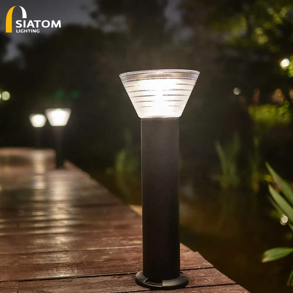 Wholesale Price 30cm 60cm 80cm Decorative Pathway Landscape Solar Ballord Lamp For Outdoor Garden Lighting