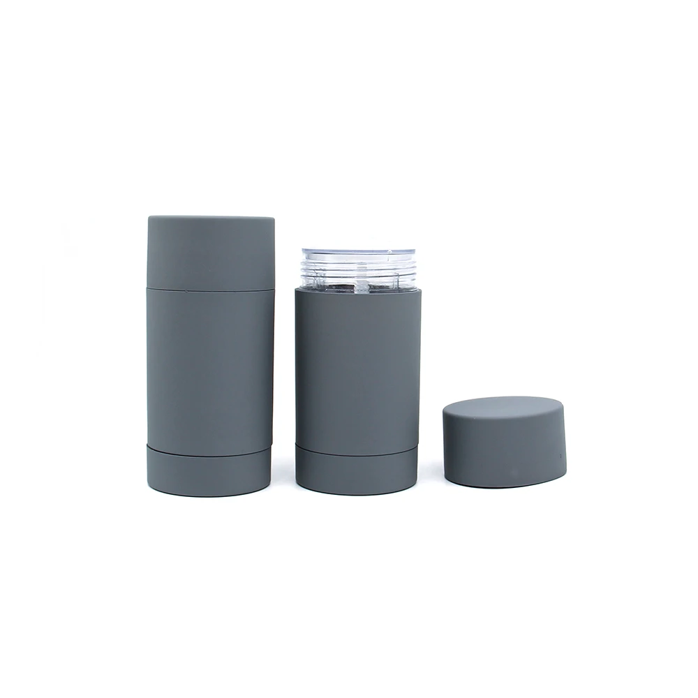 Free samples spot 5g 15g 30g 50g 75g 30ml 75ml grey colored twist high quality empty round Stick deodorant cont