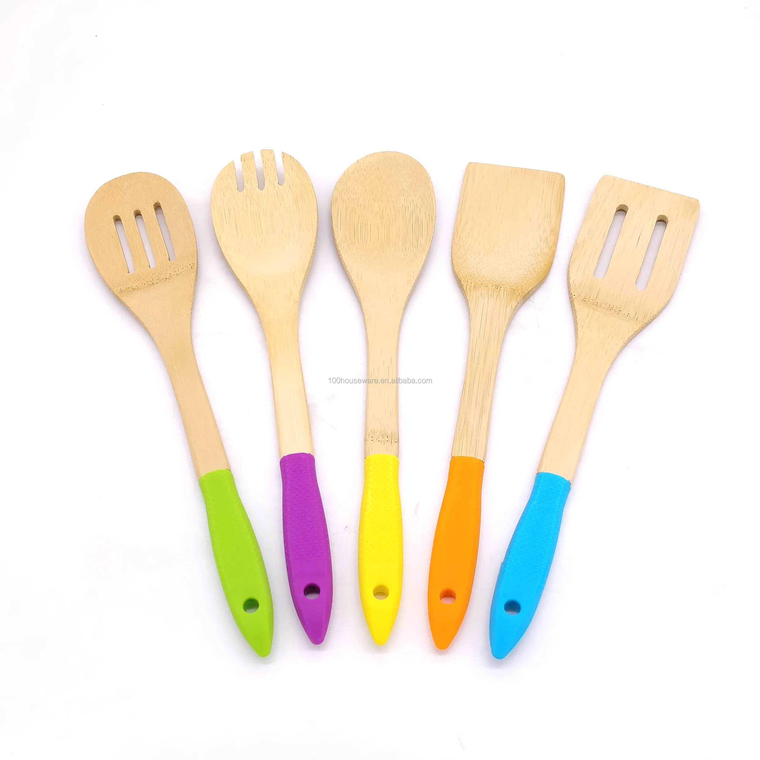 bamboo silicone utensils