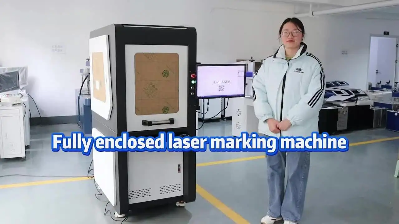 HJZ LASER Customized 20w/30w/50w/100w Fiber Laser Marking Machine