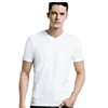 byval OEM brand factory online shopping in bulk men v neck mesh 100% polyester t shirt blank white custom t shirt