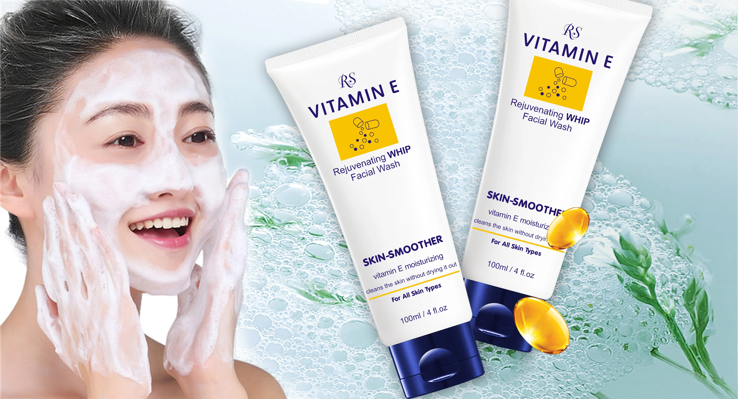 Factory Wholesale Vitamin E Deep Cleansing Natural Organic Foaming Face ...