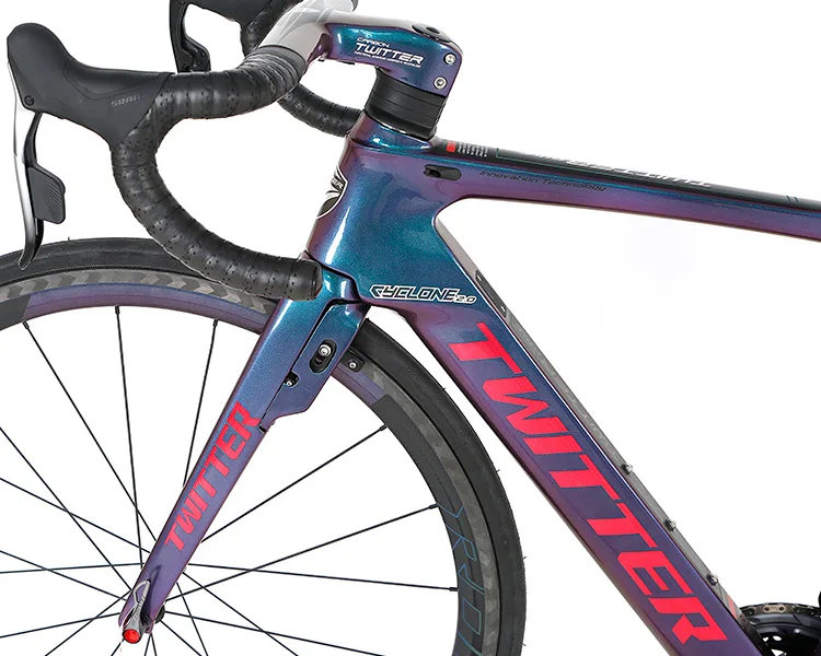 Holographic Color Di2 Full Carbon Road Bike 54 With Hidden C-brake