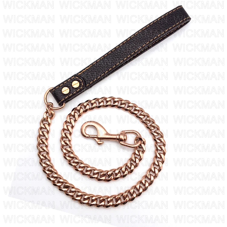 Bling Rhinestone Crystal Stone Rose Gold Pet Collars And Lead With Leather Snap Hook Custom