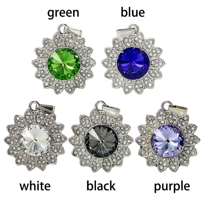 Pen driver Jewelry gem Pendrive 8gb 16gb 32gb 4 64 128 gb 128GB Cle USB Flash drive Disk U Disk mini Metal Crystal Necklace Gift - ANKUX.COM