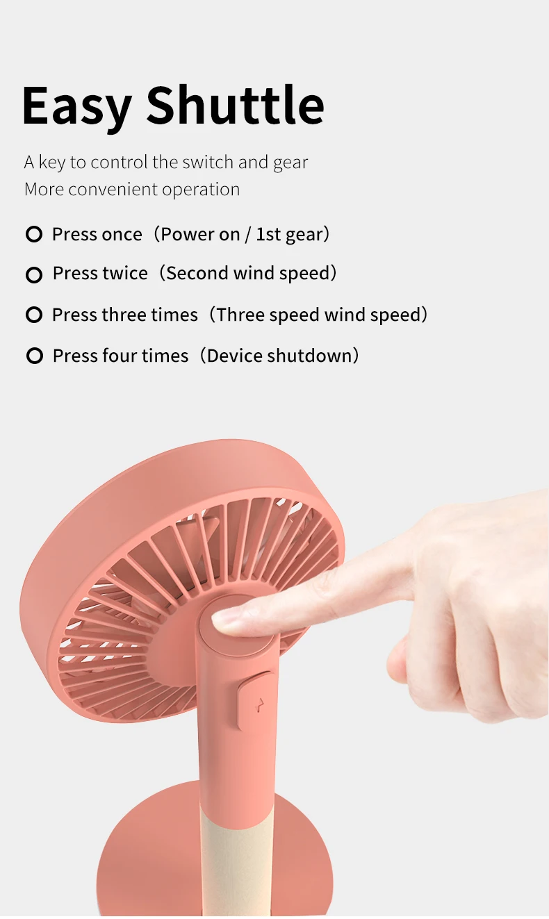 2020 Venta Caliente Recargable Stand Mini Usb Portátil 2020 Venta Caliente,Ventilador De Aire Portátil Mini