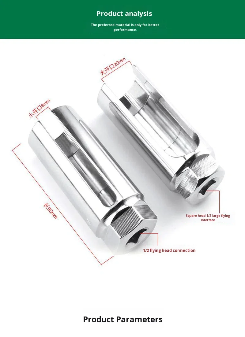 O2 Sensor Opening Tool Japanese Style Oxygen Sensor Socket Set 22mm Professional O2 Sensor ...
