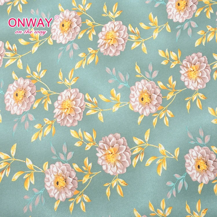 floral fabric crepe