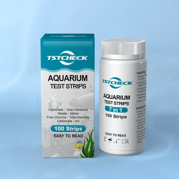 Aquarium Test Strips 7 In1 Saltwater & Freshwater Water Quality Testing Kit
