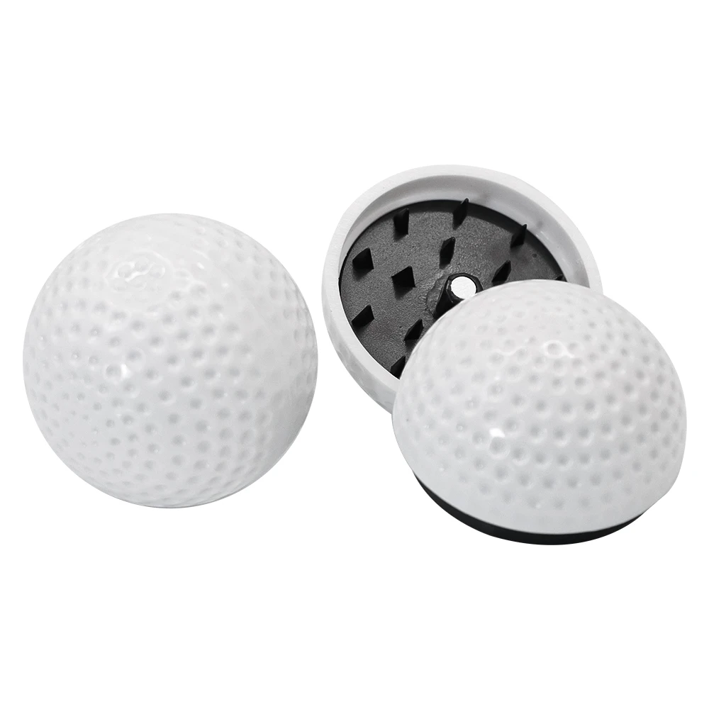 Golf Ball White Acrylic Herb Grinders 1.7 Inch Mini Plastic Smoking ...