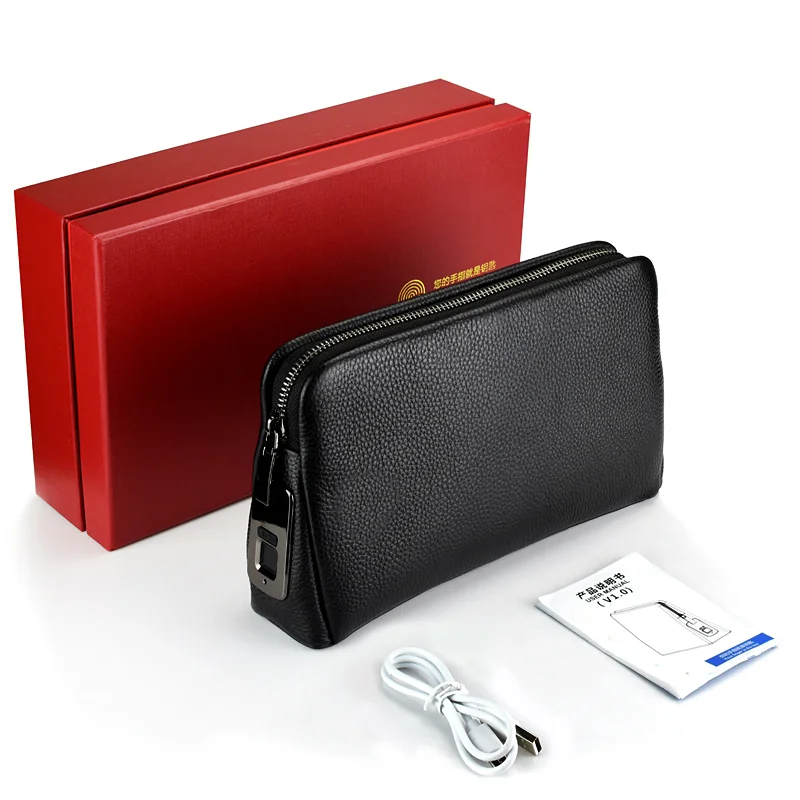 Briefcase With Fingerprint Lock Buy Zipper Clutch Bag With