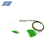 Strong optical performance steel tube type 1x4 optical plc splitter