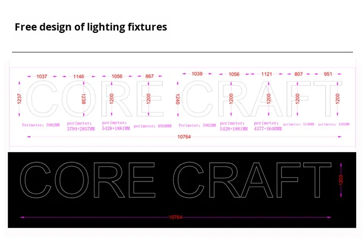 product modern style letter shaped led ceiling chandelier customized design for kindergarten studio library classroom-19
