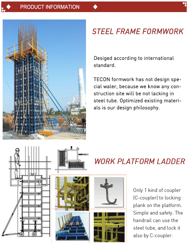 Metal Concrete Formwork System For Concrete Wall And Column - Buy Metal ...