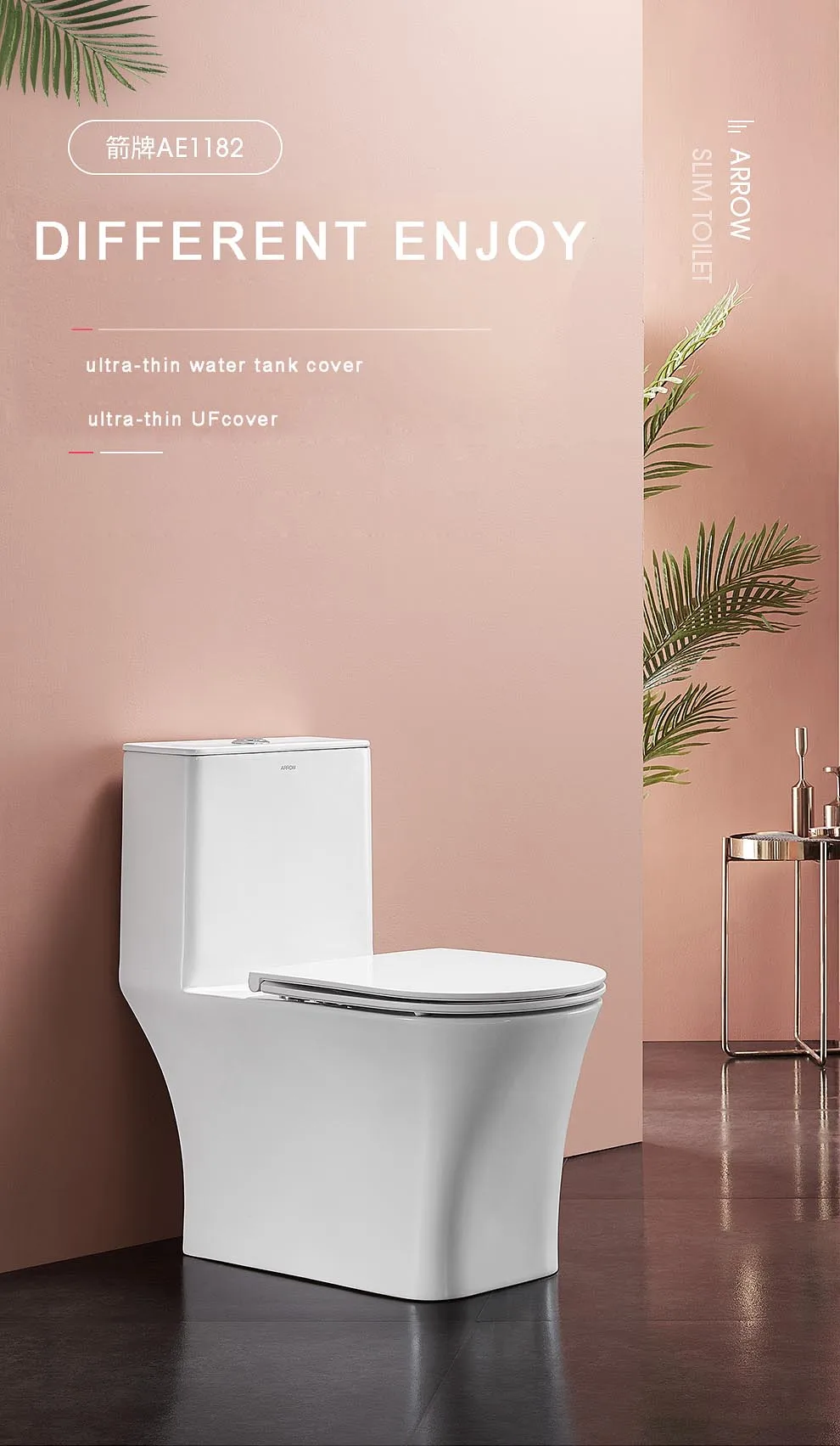 arrow one piece cleaner bottle sanitary ware toilet