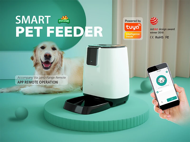 canine star automatic pet feeder