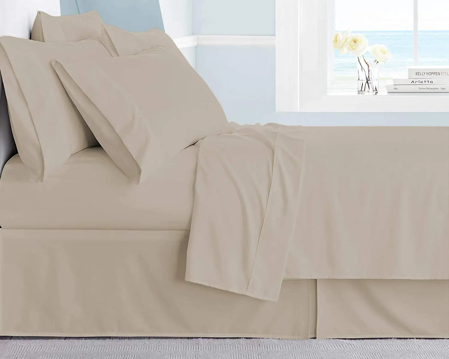 Bamboo 2200 Series 80gsm Brushed Microfiber 6 Piece Sheet Set (includes