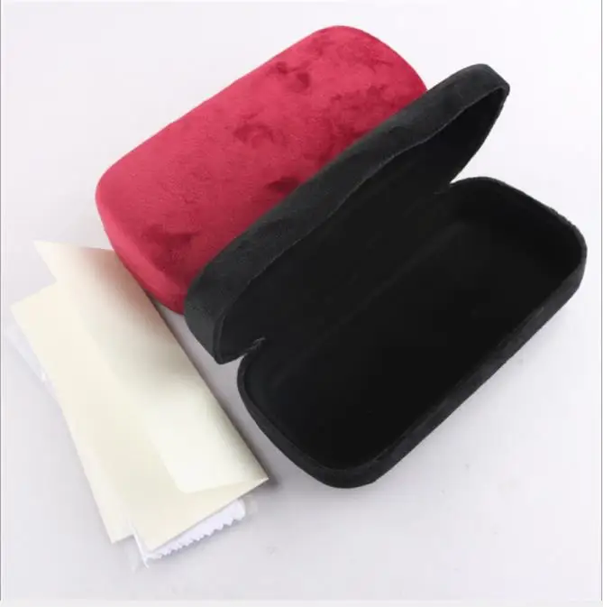 Yt3126 Fashion Big Velvet Metal Optical Glasses Cases Spectacle Hard Sunglasses Case Custom Logo