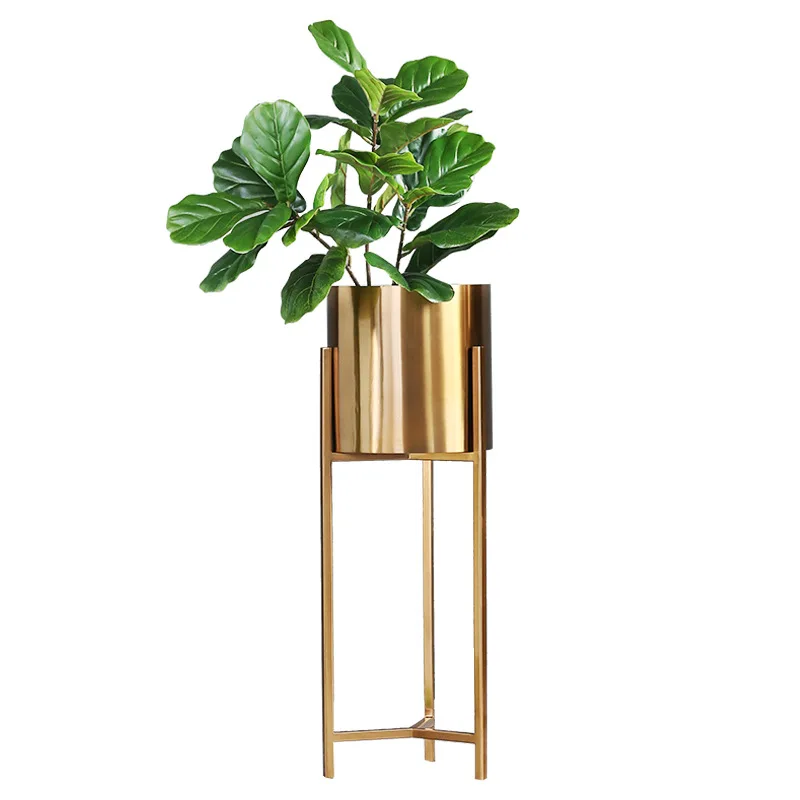 Large Floor Standing Planters With Metal Stand Extra Large Plant Pot