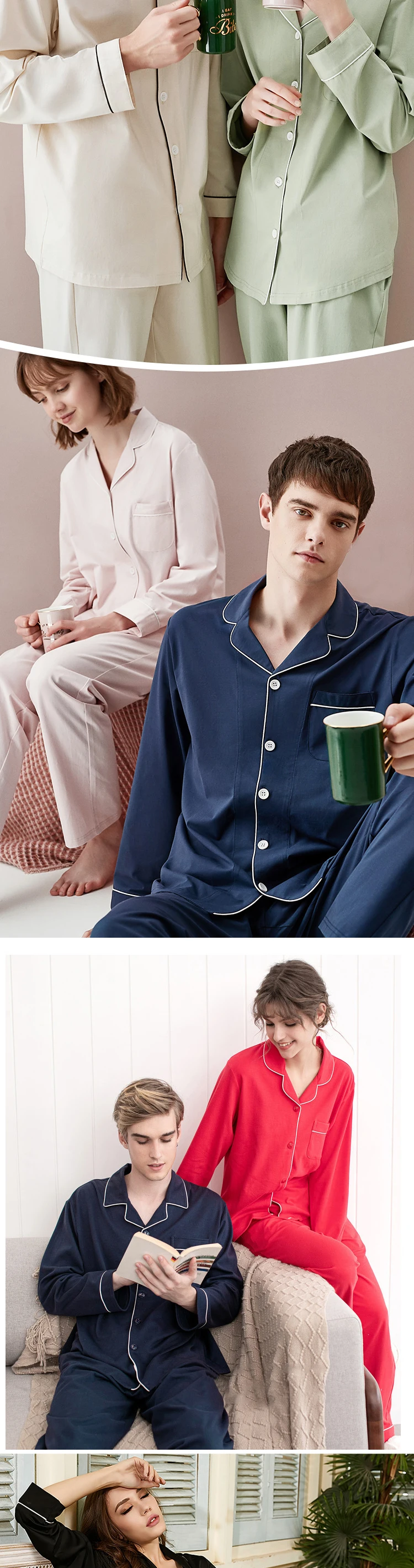 Enerup Fashion Copper Pe Bamboo Women's Half-Length Sleepwear Wholesale China Long Nightgown Pajamas Set