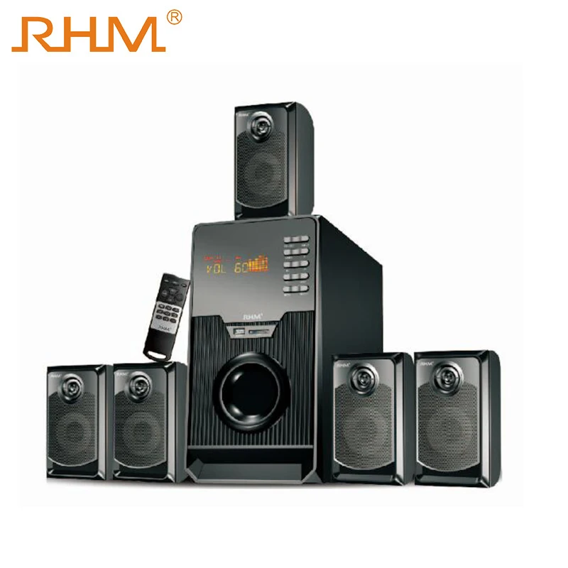 Rhm High Power Super Bass Speaker Home Theatre Speaker System With Bt