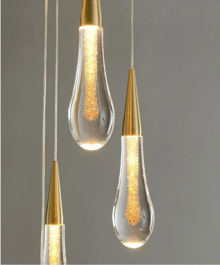 Lampada A Sospensione Jorve In Cristallo - 5 Luci G9, Dimmerabile, Design Moderno Per Soggiorno - Foto 6