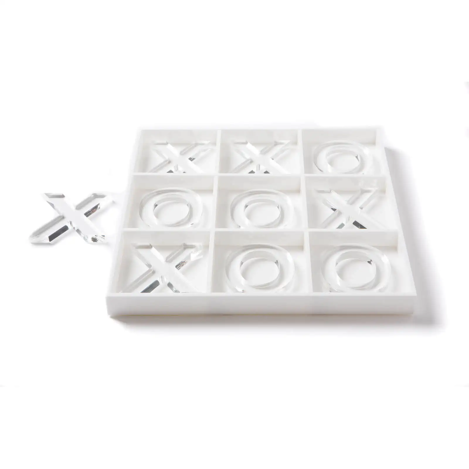 Lucite Tic Tac Toe Handmade X And O's Game Noughts And Crosses Acrylic