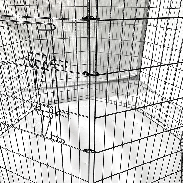 122"45x62.5cm Pet Play Pen For Dogs Kennel Enclosure Playpen Puppy Run Exercise Large Dog Fences