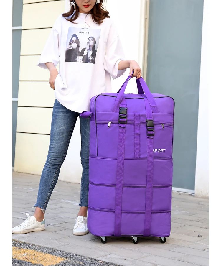 V231 Expandable Foldable Large Capacity Luggage Sets On Wheels Duffel