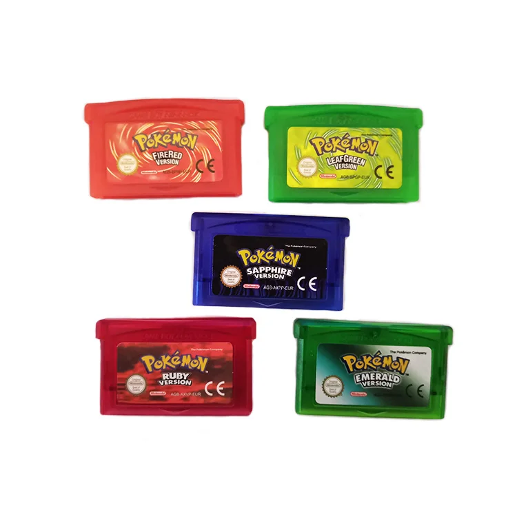 

EUR Edition 4 language pok mon cards trading cards game cartridge for gamboy advance