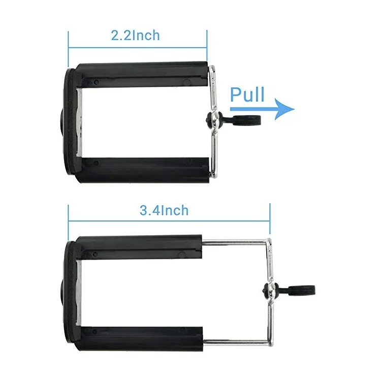 Universal Mobile Phone Mount Cell Phone Holder For Monopod Selfie Stick