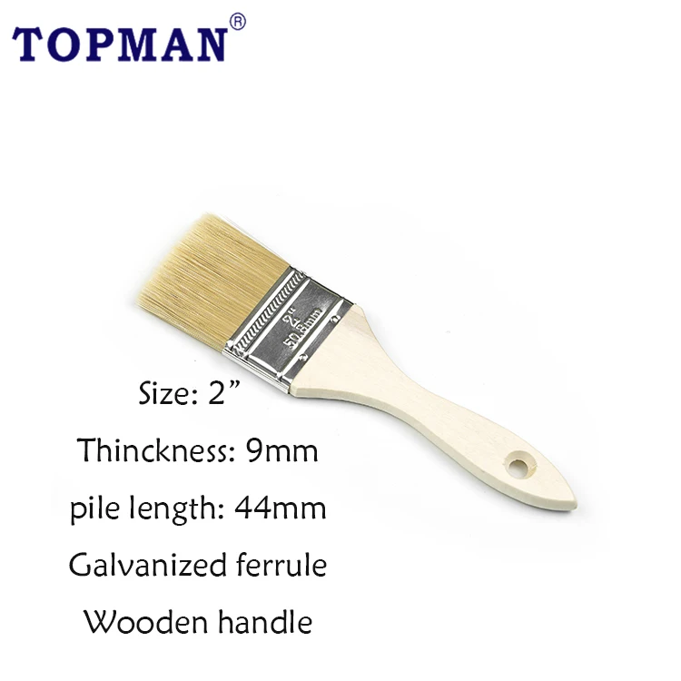 2" Wood Handle Galvanized Ferrule Short And Strong Filament Adhesives